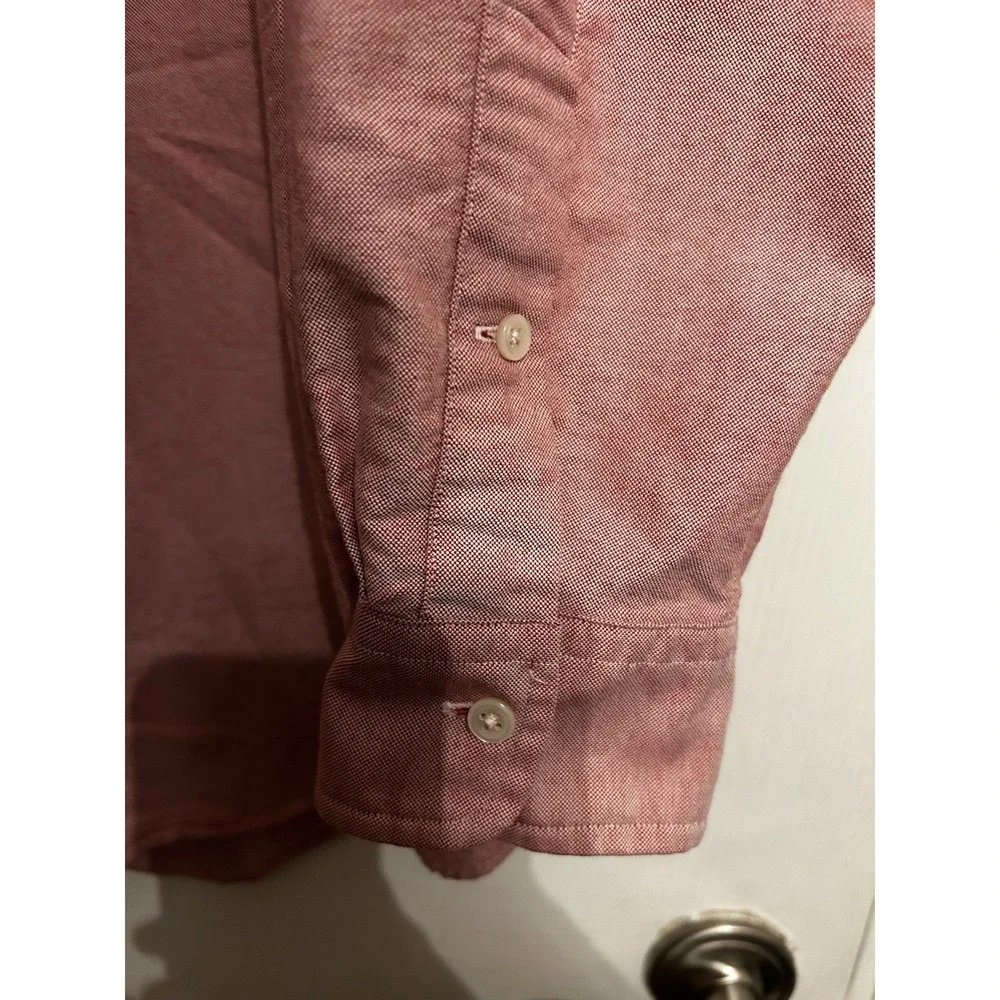 Polo Ralph Lauren Classic Fit Mens 16 Long Sleeve Shirt Flesh Pony Oxford Preppy